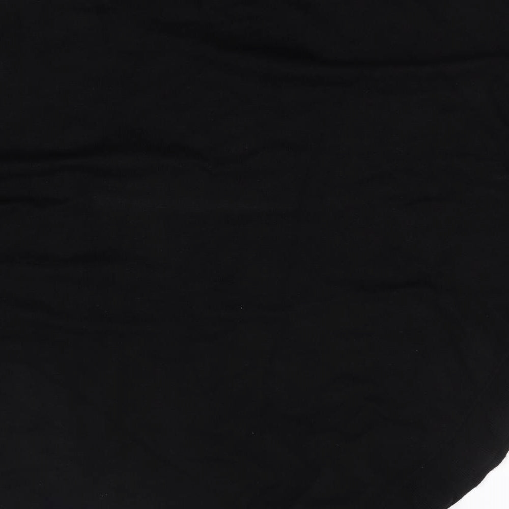 Paramour Womens Black V-Neck  Viscose Cape Jumper One Size