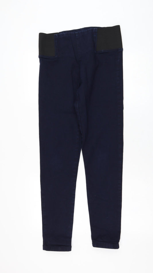 Debenhams Womens Blue  Cotton Skinny Jeans Size 14 L29 in Regular