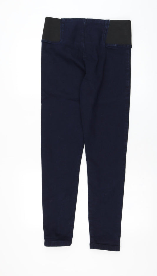 Debenhams Womens Blue  Cotton Skinny Jeans Size 14 L29 in Regular