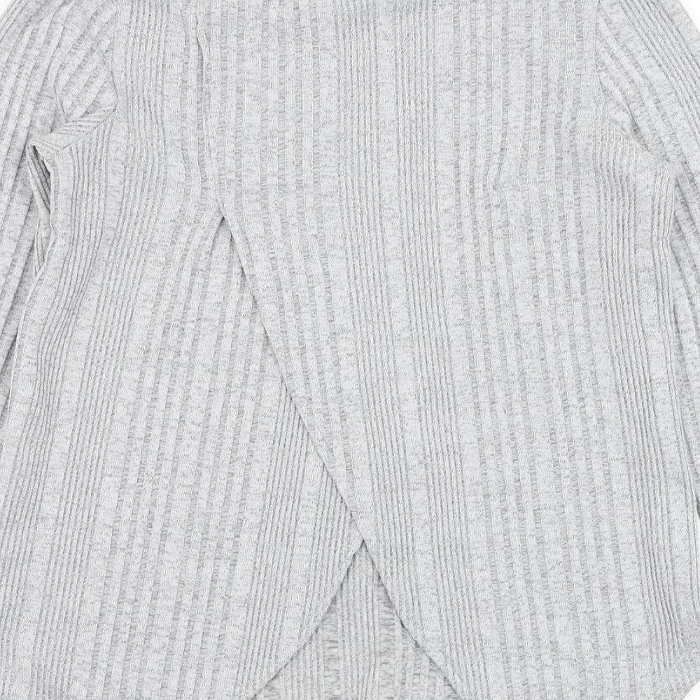 NEXT Womens Grey Round Neck  Polyester Pullover Jumper Size S