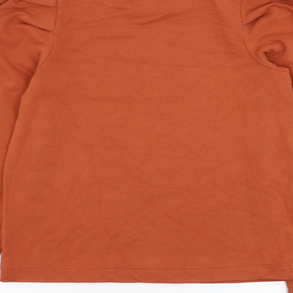 NEXT Womens Orange  Cotton Pullover Sweatshirt Size XS  Pullover
