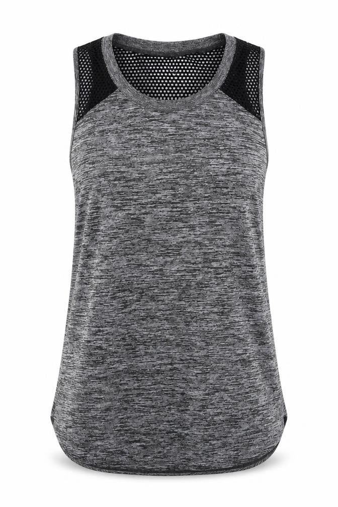 RBX Womens Grey  Polyester Basic T-Shirt Size M Round Neck
