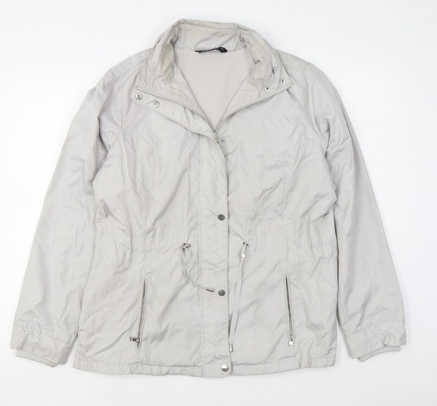 Dunnes Stores Womens Grey   Jacket  Size 14  Zip