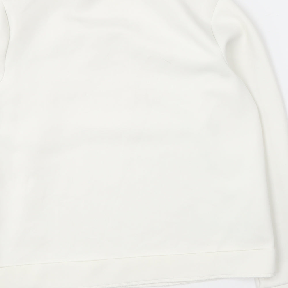 ESMARA Womens Ivory  Polyester Pullover Sweatshirt Size M