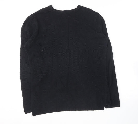 ONLY & SONS Mens Blue Round Neck  Cotton Pullover Jumper Size L