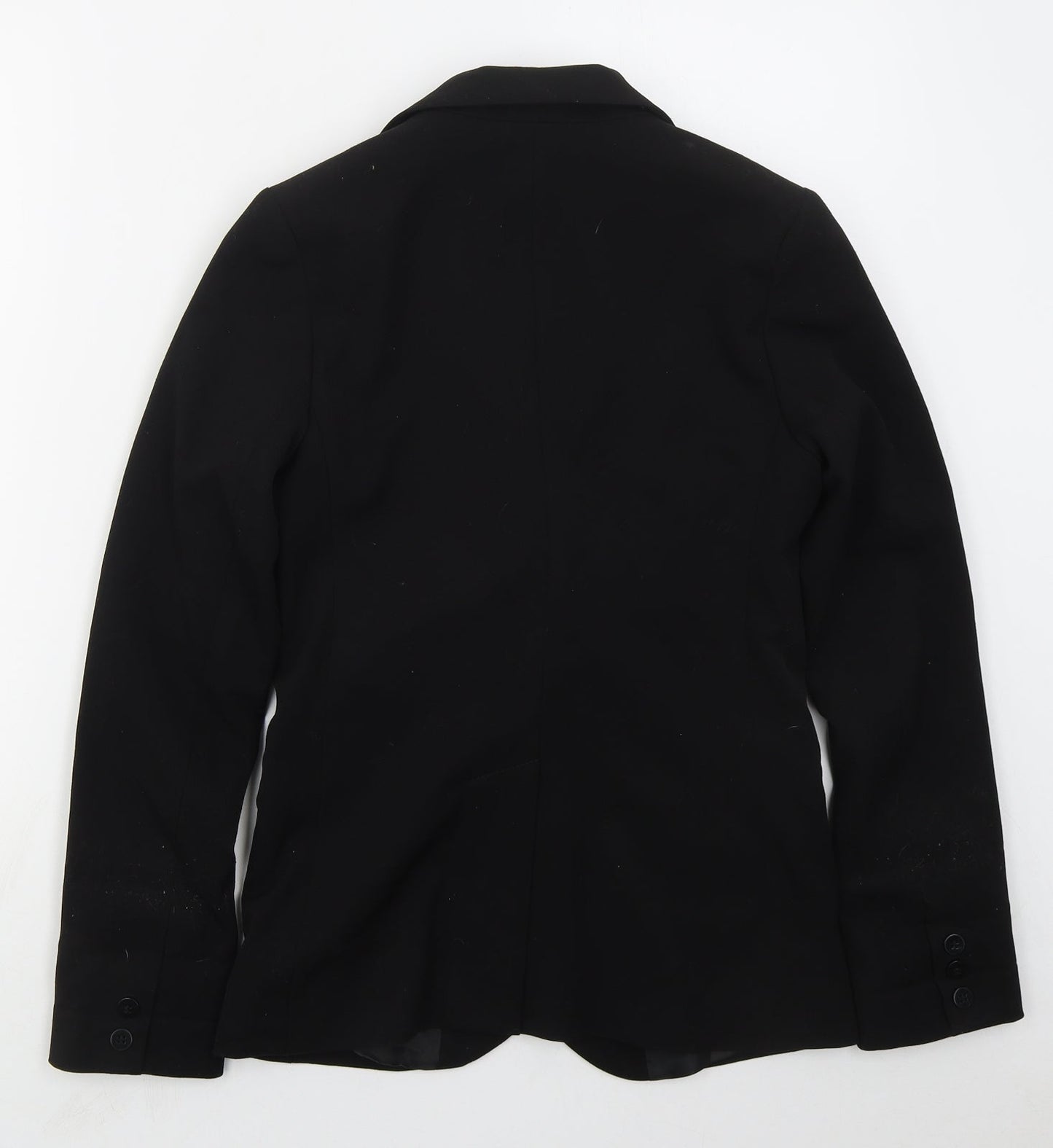 Internacionale Womens Black  Polyester Jacket Suit Jacket Size 12