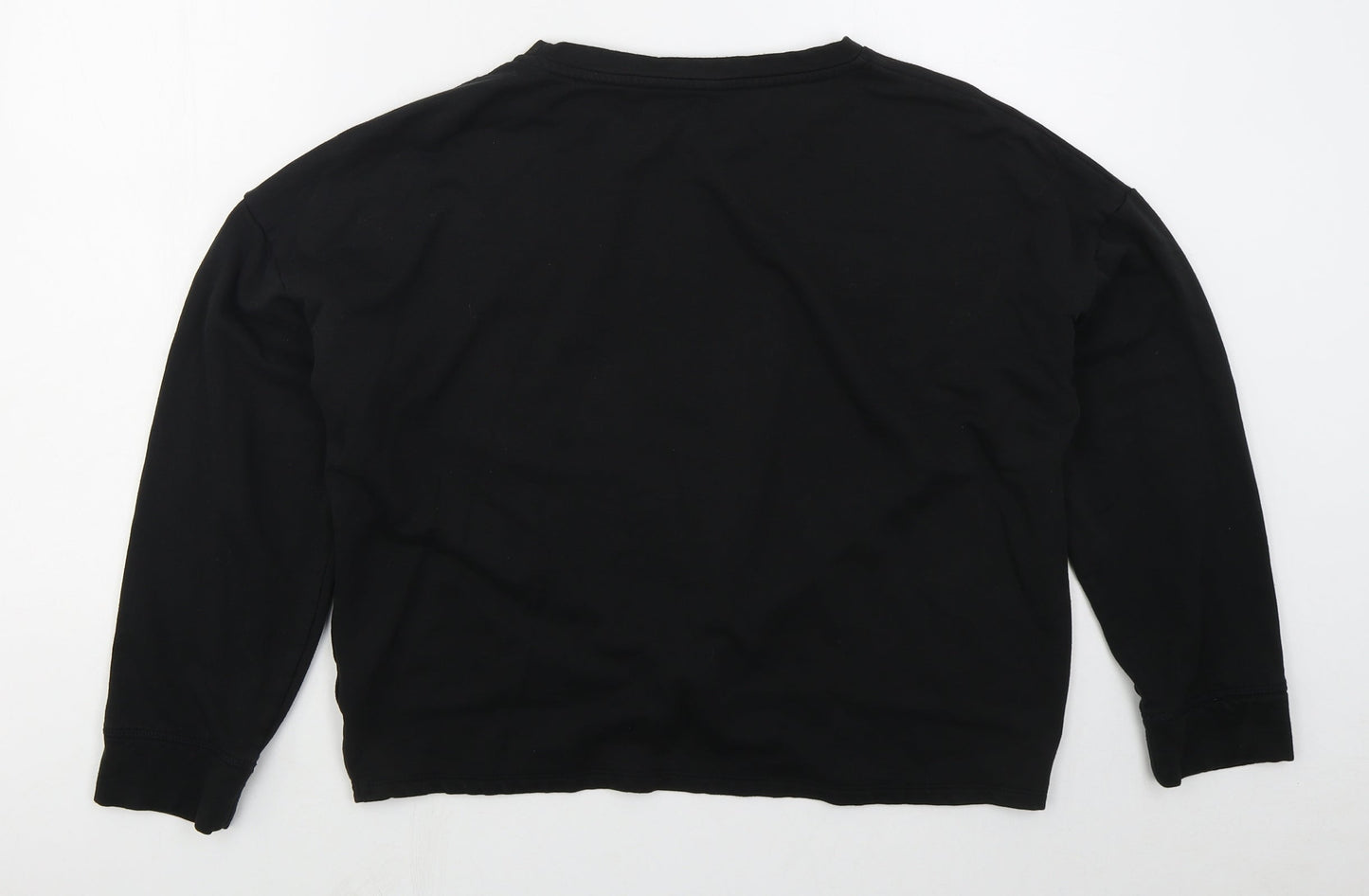 George Womens Black  Viscose Pullover Sweatshirt Size M  Pullover - Twist Front