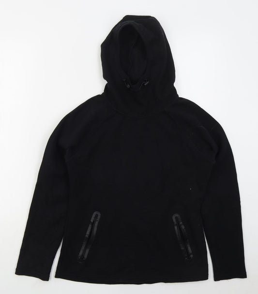Kyodan Womens Black  Cotton Pullover Hoodie Size S  Pullover