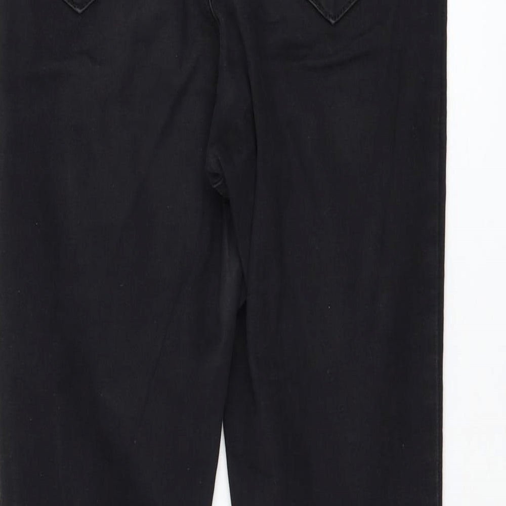 Primark Womens Black  Cotton Skinny Jeans Size 10 L30 in Regular Zip