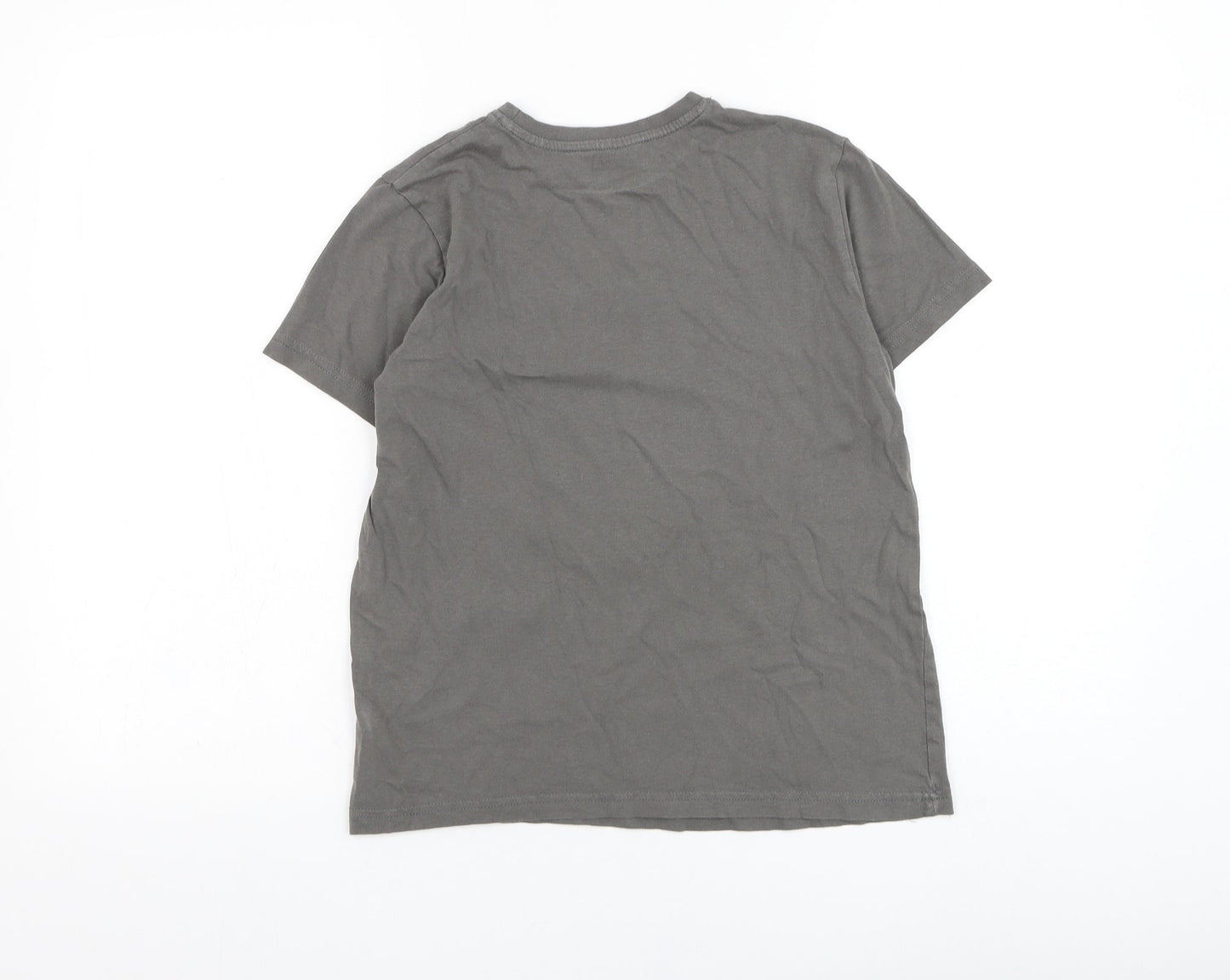 Primark Girls Grey  Cotton Basic T-Shirt Size 10-11 Years Round Neck Pullover - Mindful Souls