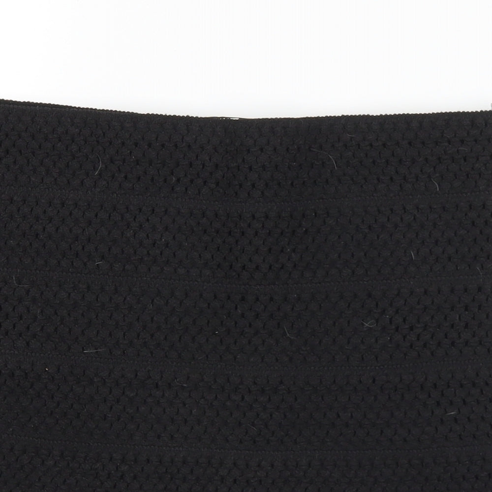 Ricki Womens Black  Polyester A-Line Skirt Size S