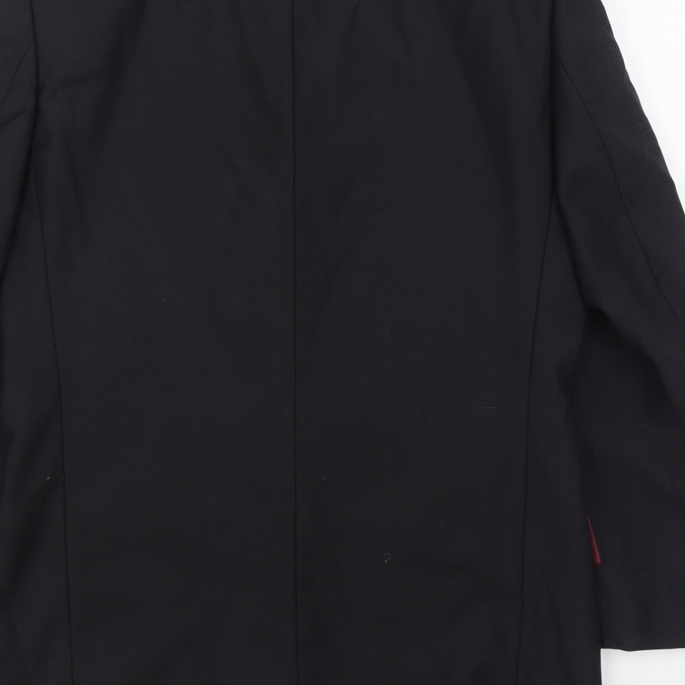 Scott & Taylor Mens Black  Wool Jacket Suit Jacket Size 38