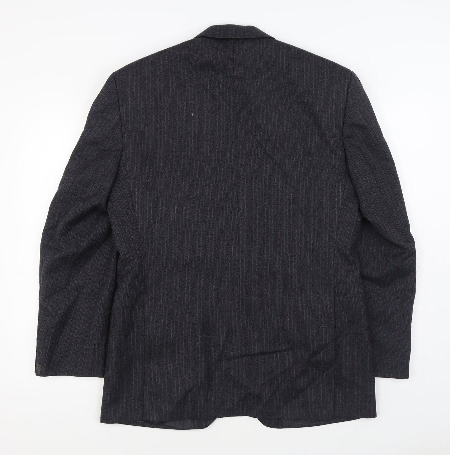 The Label Mens Black  Wool Jacket Suit Jacket Size 40