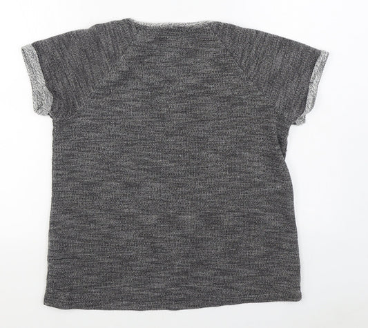 ESMARA Womens Grey  Cotton Pullover Sweatshirt Size L  Pullover