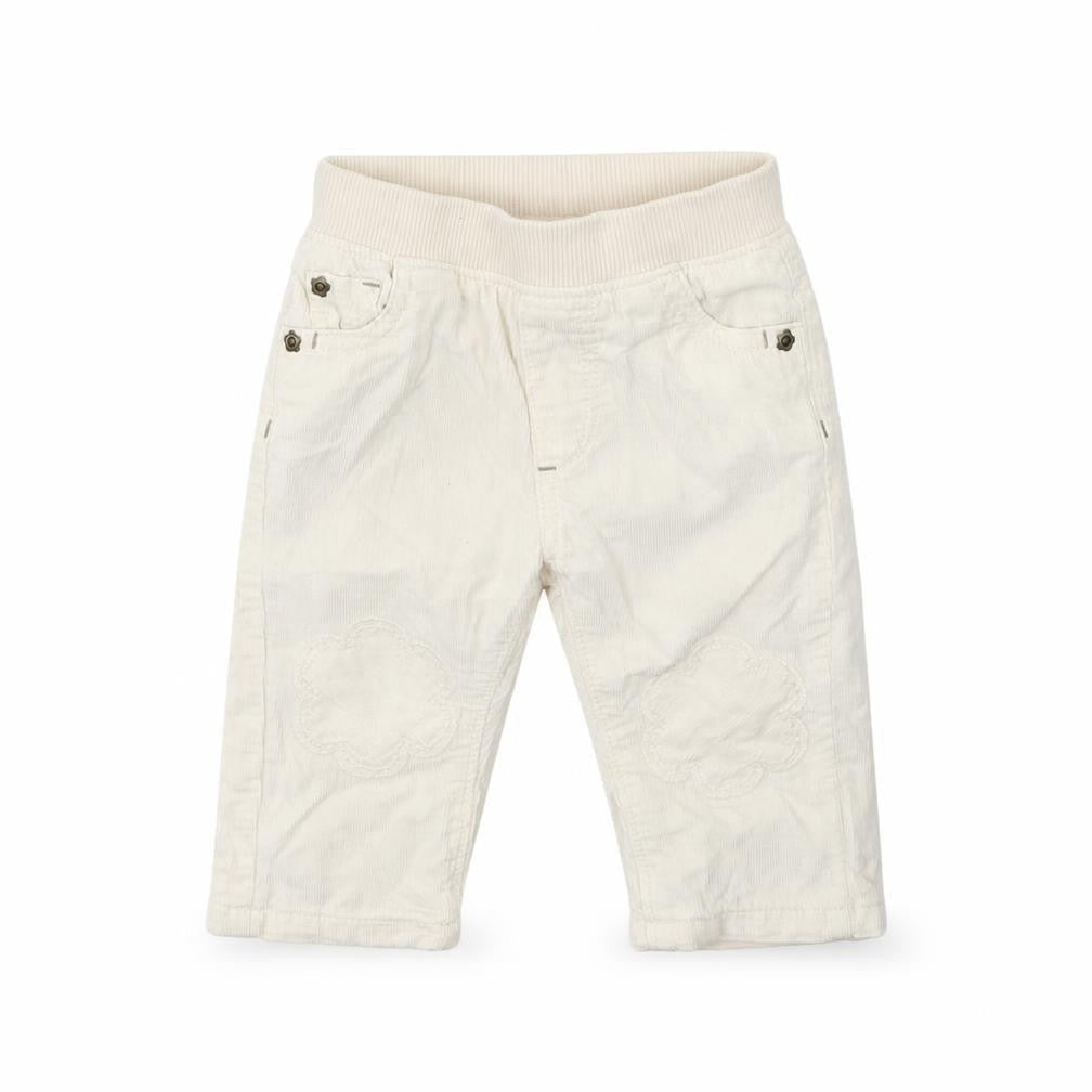 Marks and Spencer Girls Beige  Cotton Cargo Trousers Size 3-6 Months