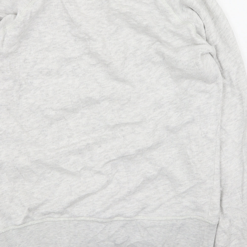 Only Womens Grey  Cotton Pullover Sweatshirt Size L