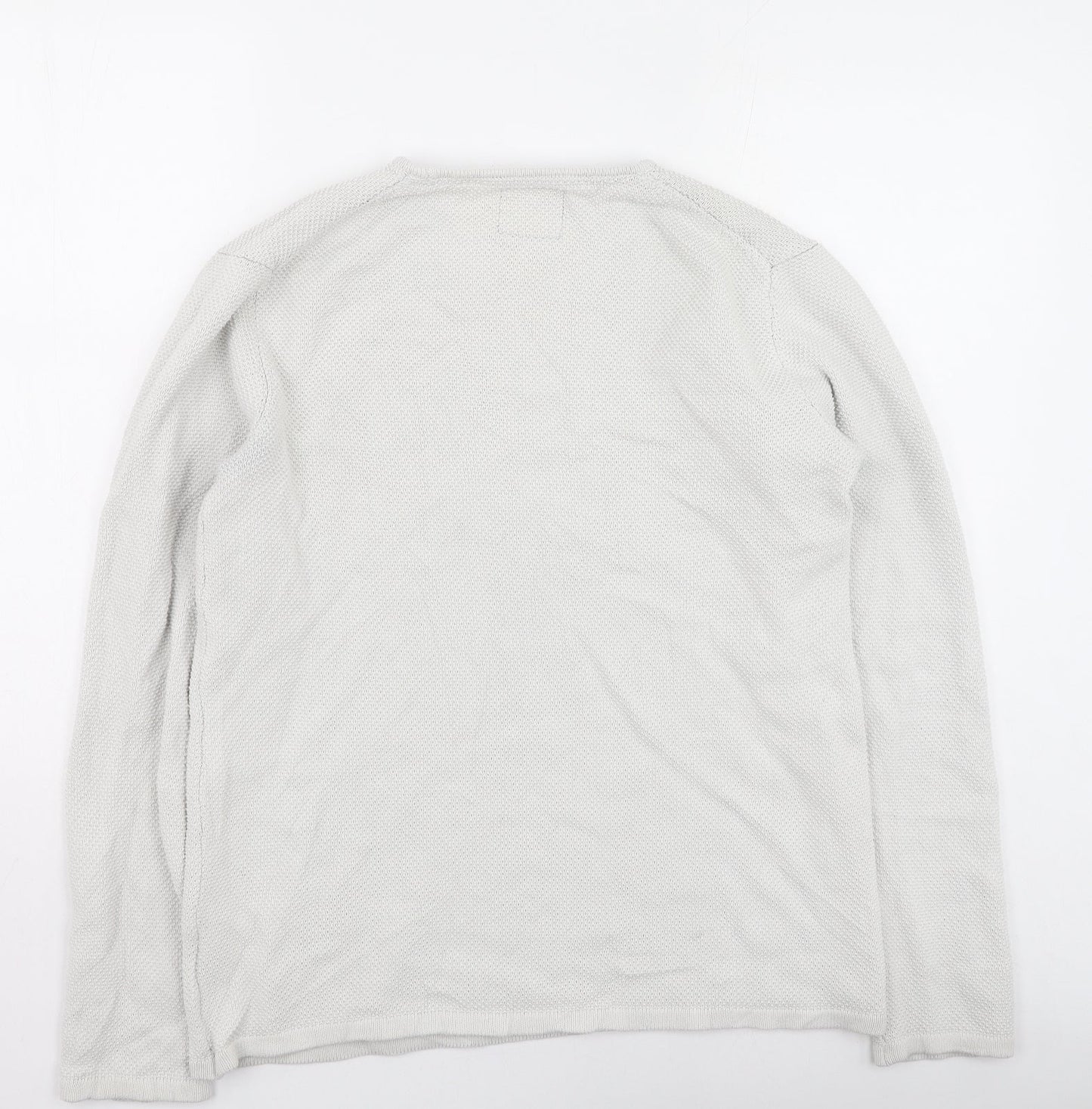 Minimum Mens Beige Round Neck  Cotton Pullover Jumper Size XL