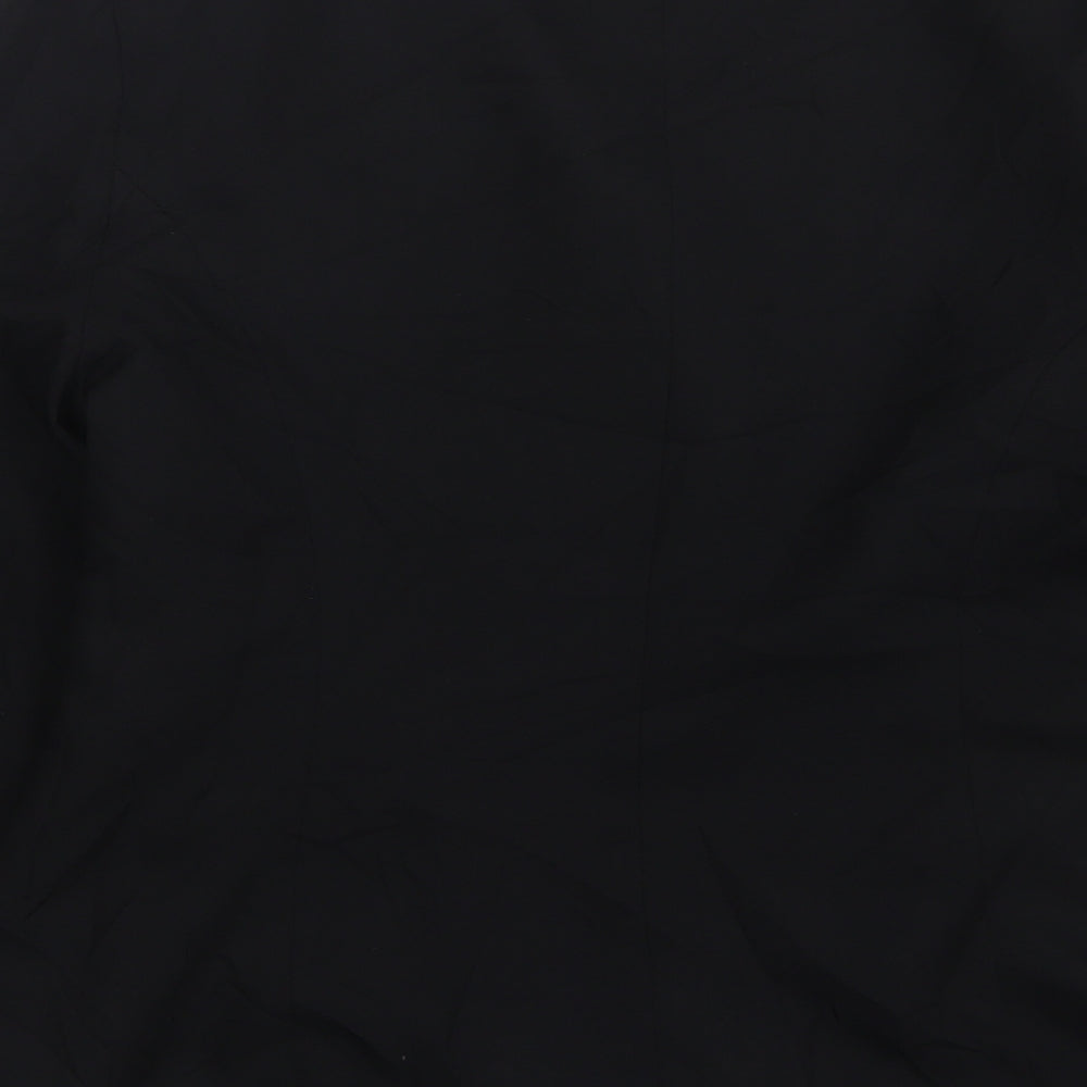 Essentials  Womens Black  Polyester Jacket Suit Jacket Size 12