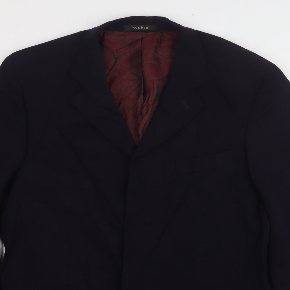 Hyphen  Mens Blue  Wool Jacket Suit Jacket Size 40