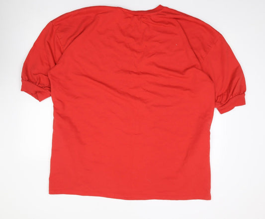 JD Williams Womens Red  Polyester Pullover Sweatshirt Size 26  Pullover