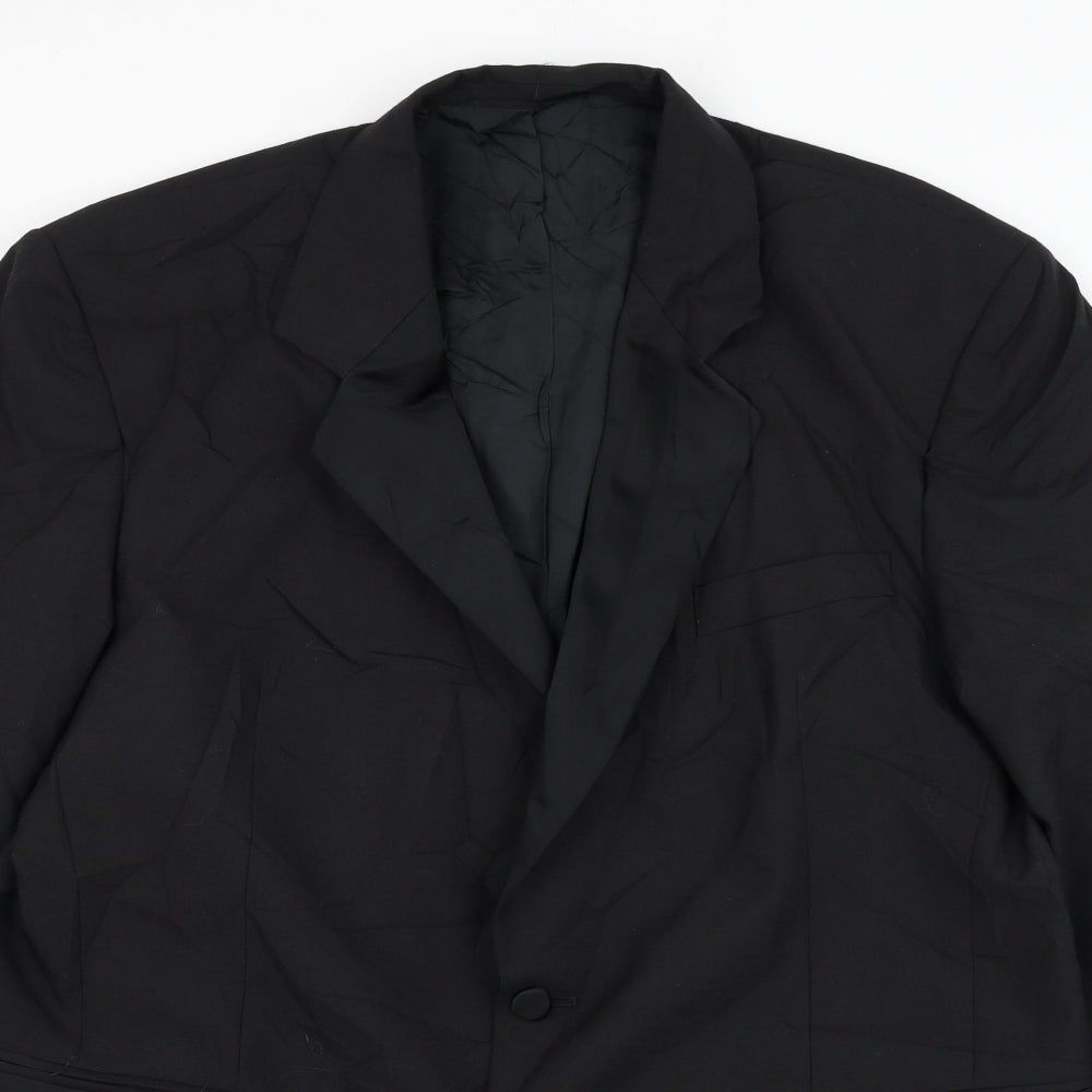 Nicholas Rowe Mens Black  Wool Jacket Suit Jacket Size 42