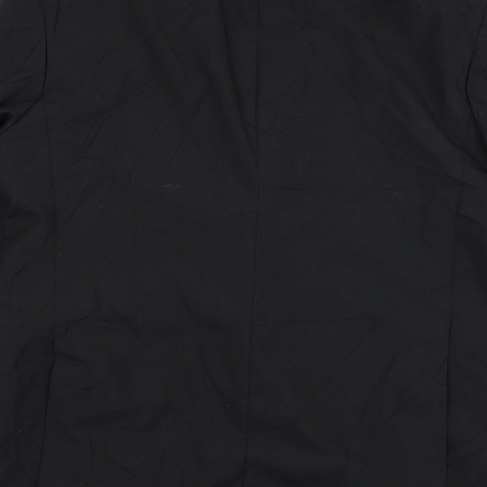 Nicholas Rowe Mens Black  Wool Jacket Suit Jacket Size 42