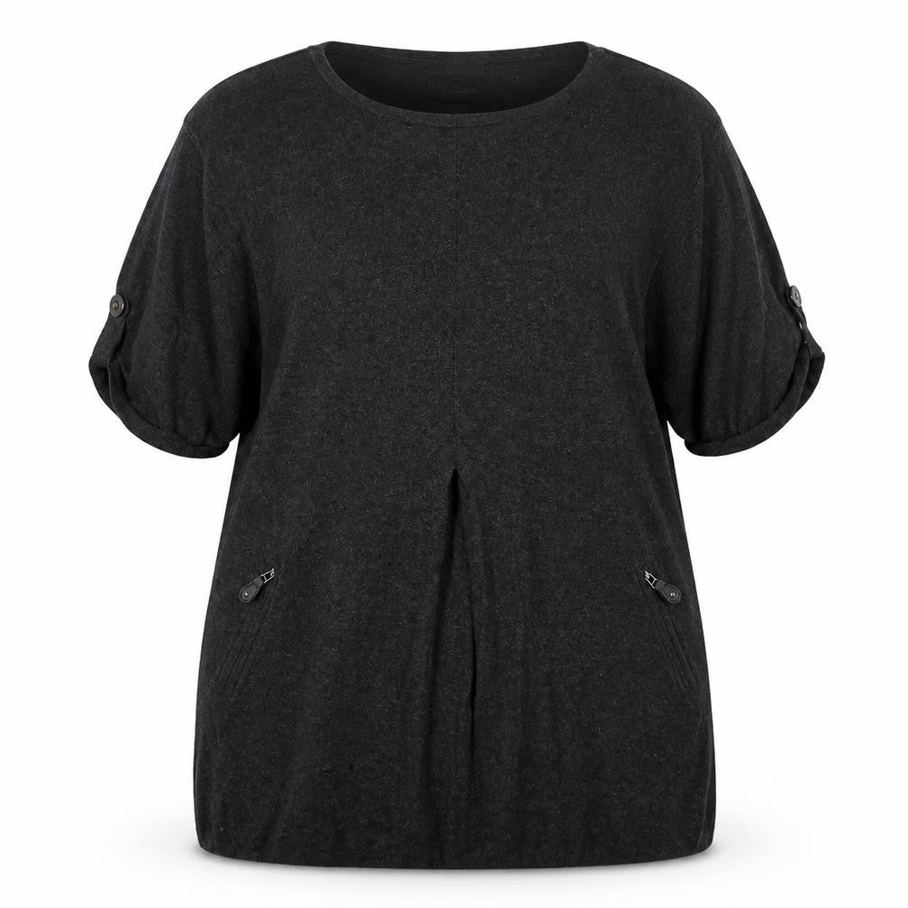 Marks and Spencer Womens Grey Round Neck  Viscose Pullover Jumper Size 8