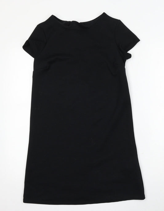 New Look Womens Black  Polyester Shift  Size 8  Round Neck