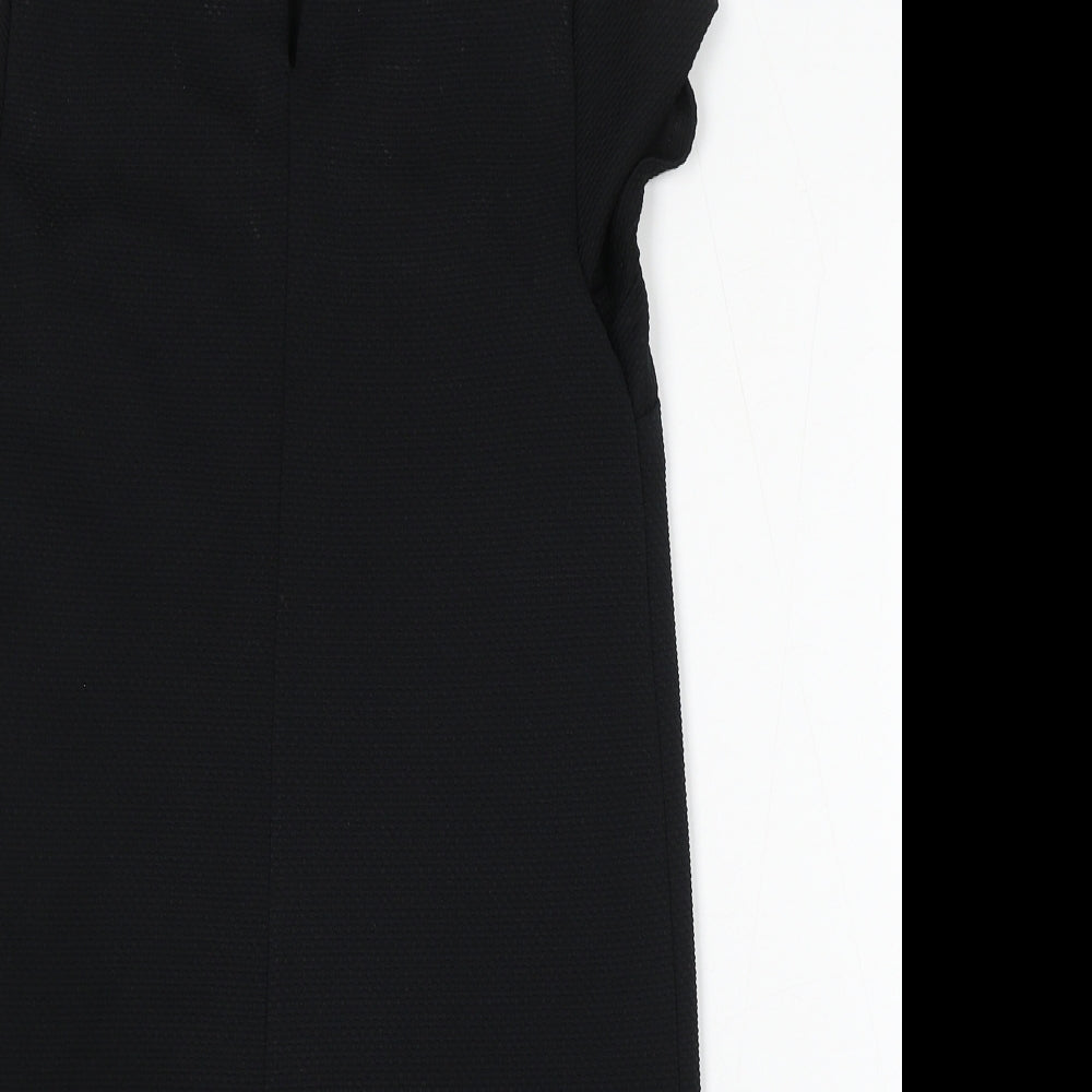 New Look Womens Black  Polyester Shift  Size 8  Round Neck
