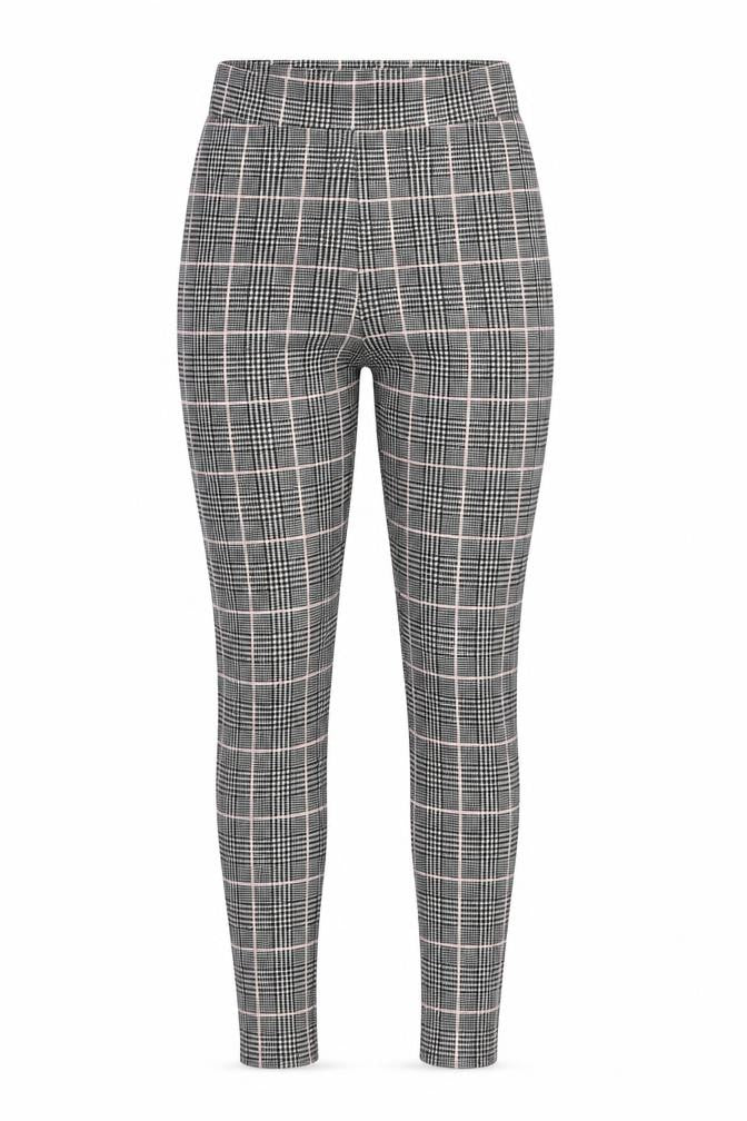 PRETTY LITTLE THING  Womens Grey Plaid Polyester Jegging Leggings Size 4 L32 in