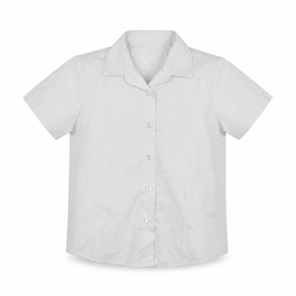 George Boys White  Polyester Basic Button-Up Size 5-6 Years Collared