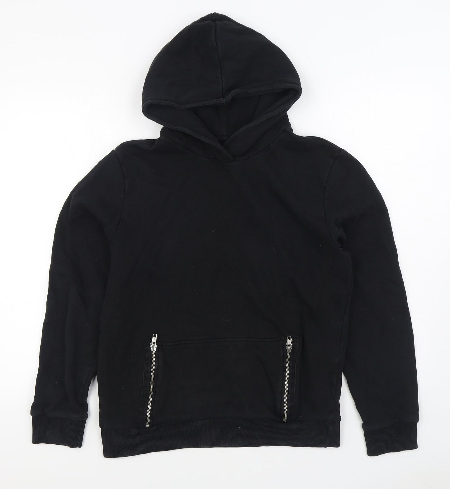 1971 Womens Black  Cotton Pullover Hoodie Size M  Pullover