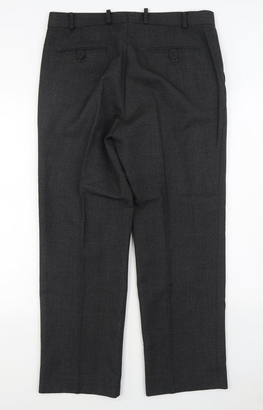 Skopes Womens Grey  Polyester Trousers  Size 34 in L28 in Regular Zip