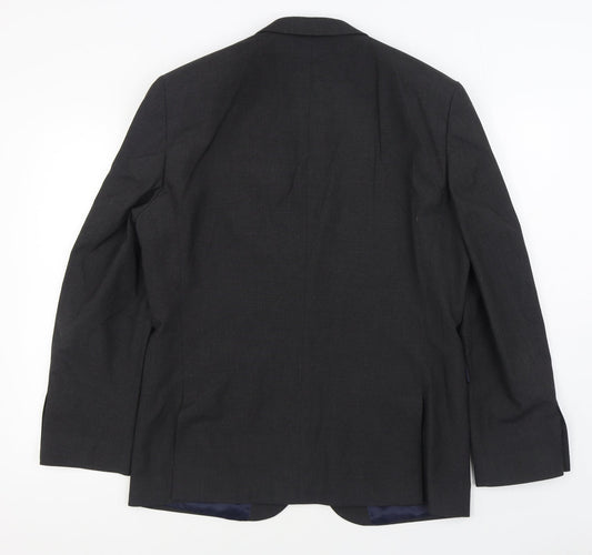 NEXT Mens Grey  Polyester Jacket Suit Jacket Size 40