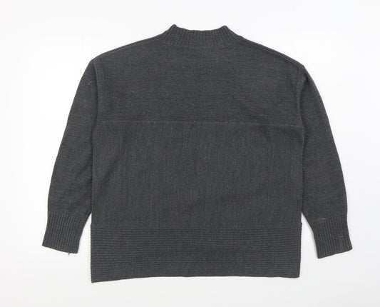 NEXT Mens Grey Round Neck  Acrylic Pullover Jumper Size M