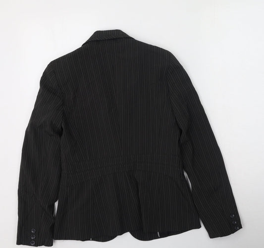 South  Womens Green Striped  Gilet Jacket Size 10