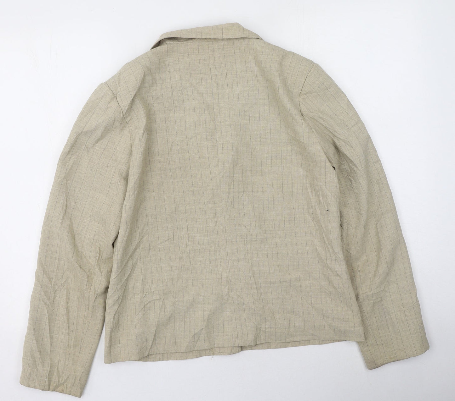 Preworn Womens Beige Striped  Jacket  Size 14