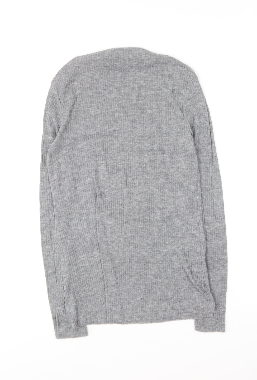 River Island Womens Grey Crew Neck  Polyester Pullover Jumper Size 10