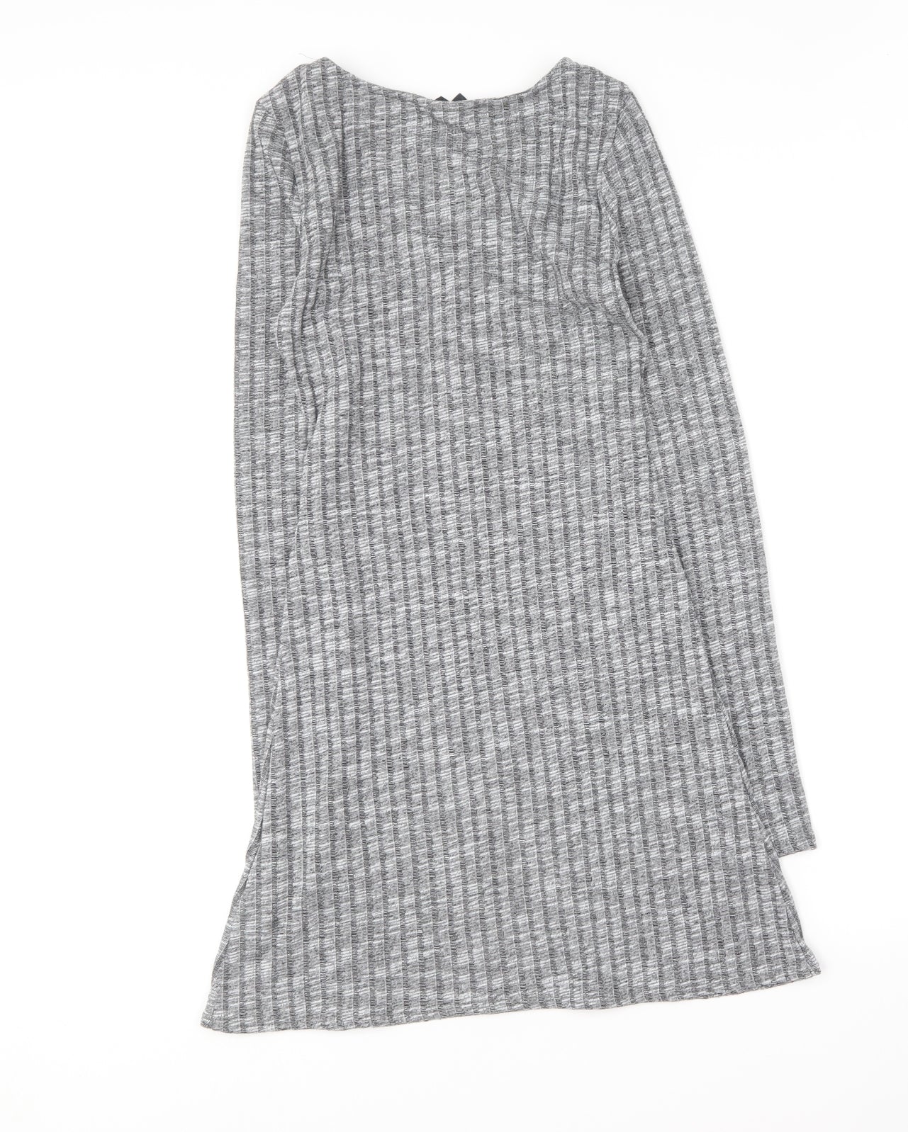 ASOS Womens Grey  Polyester Bodycon  Size 10  V-Neck