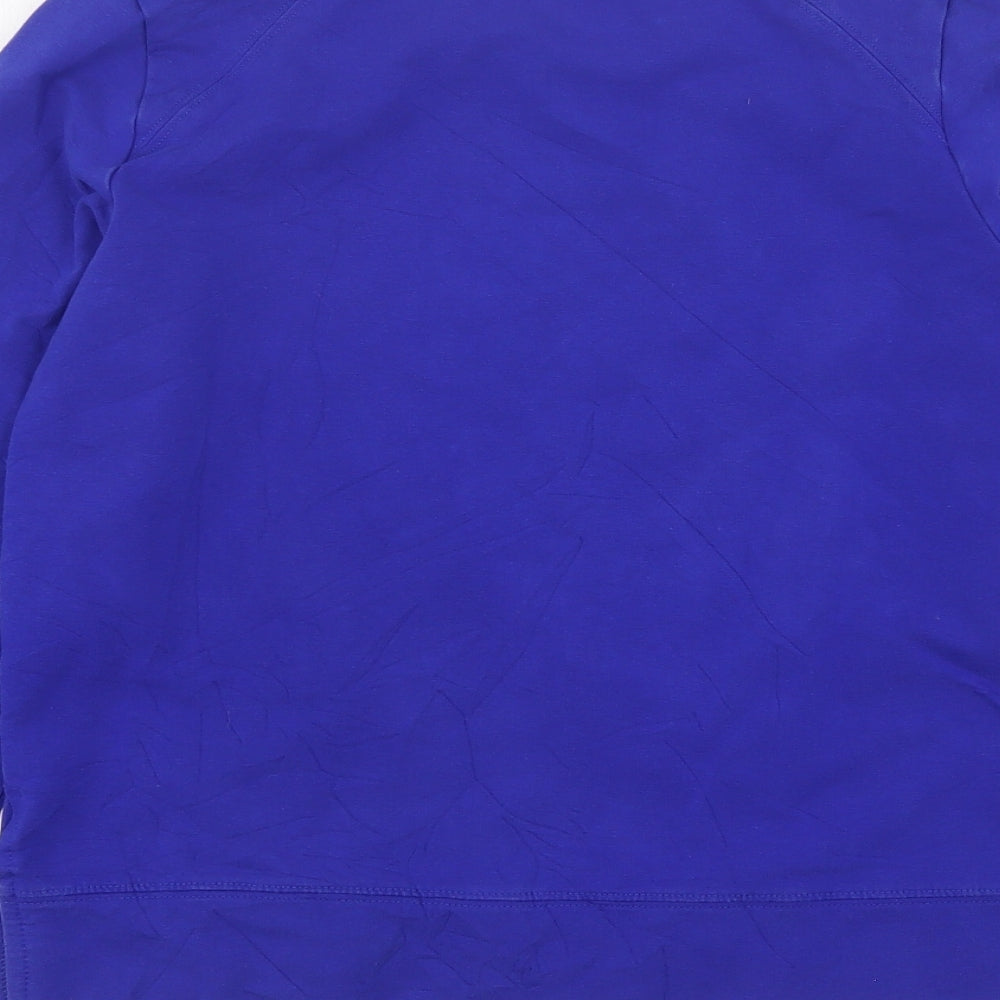 Dayz Womens Blue  Cotton Pullover Sweatshirt Size S