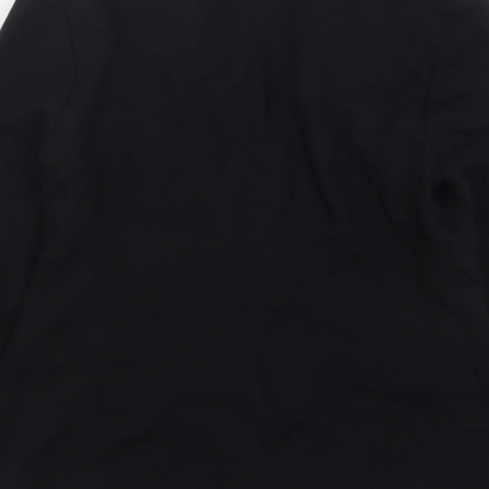 Marks and Spencer Womens Black  Polyester Jacket Blazer Size 10