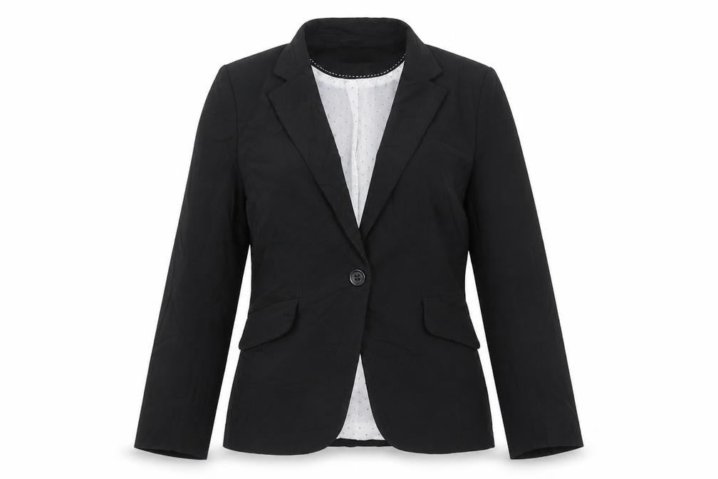 Marks and Spencer Womens Black  Polyester Jacket Suit Jacket Size 10