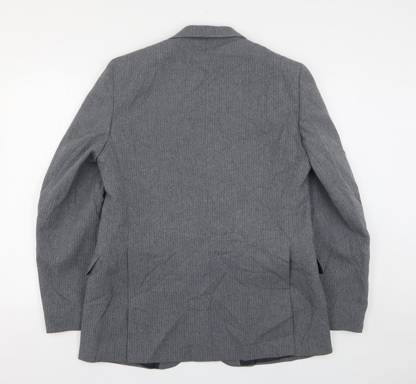 Greenwoods Mens Grey  Polyester Jacket Suit Jacket Size 42