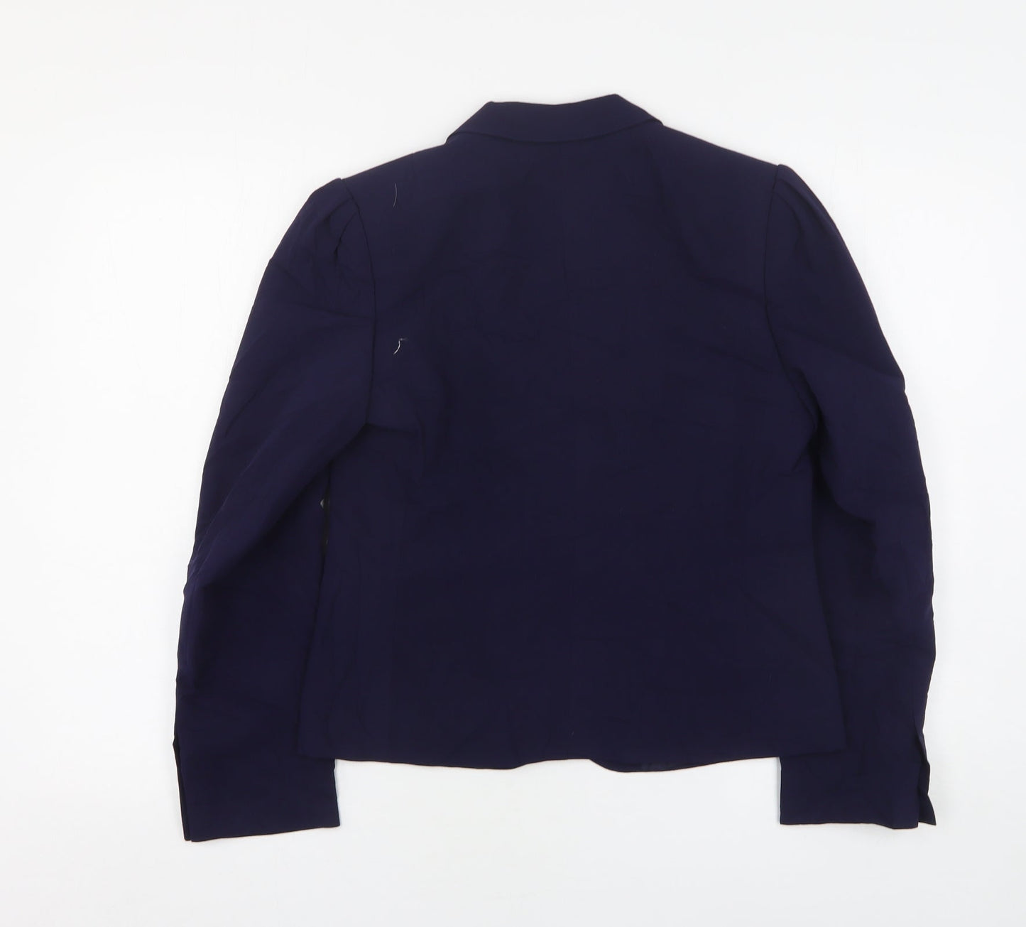 St Michael Womens Blue  Polyester Jacket Suit Jacket Size 10