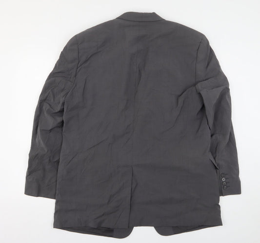 BARUTTI Mens Grey  Wool Jacket Suit Jacket Size 46