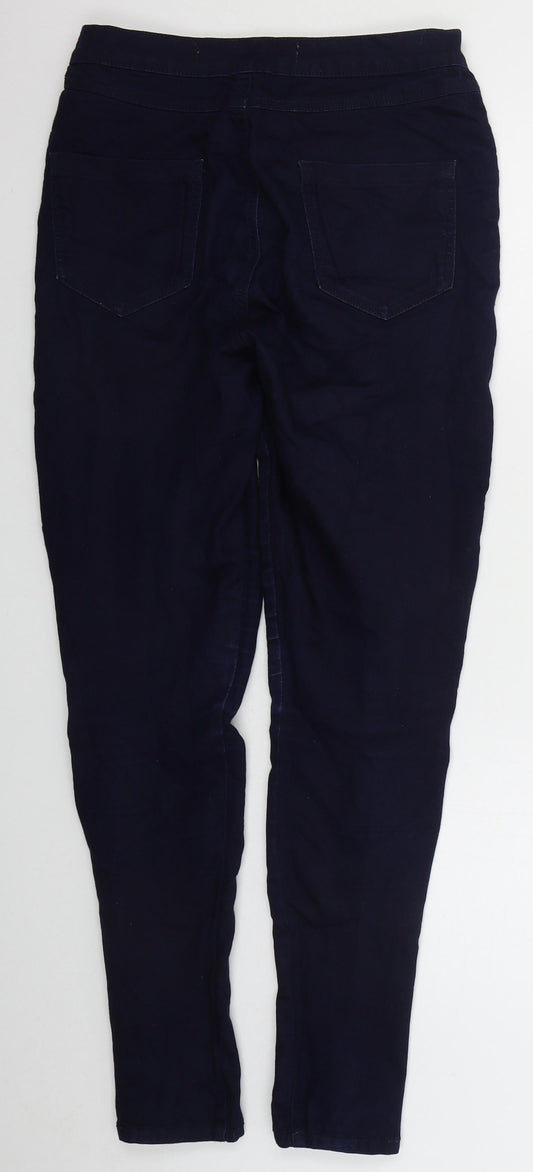 Denim Co Womens Blue  Cotton Skinny Jeans Size 10 L30 in Regular Button