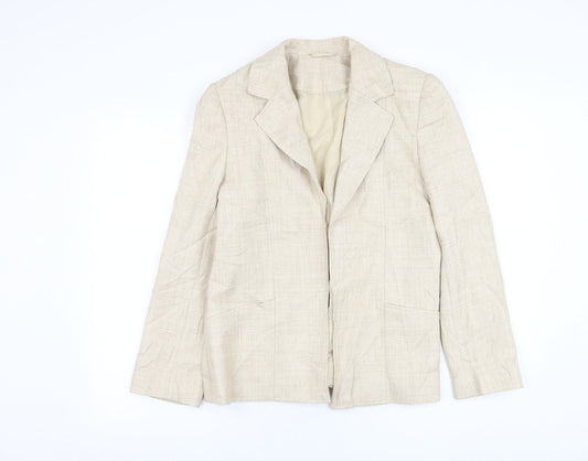 EWM Womens Beige   Jacket Blazer Size 12