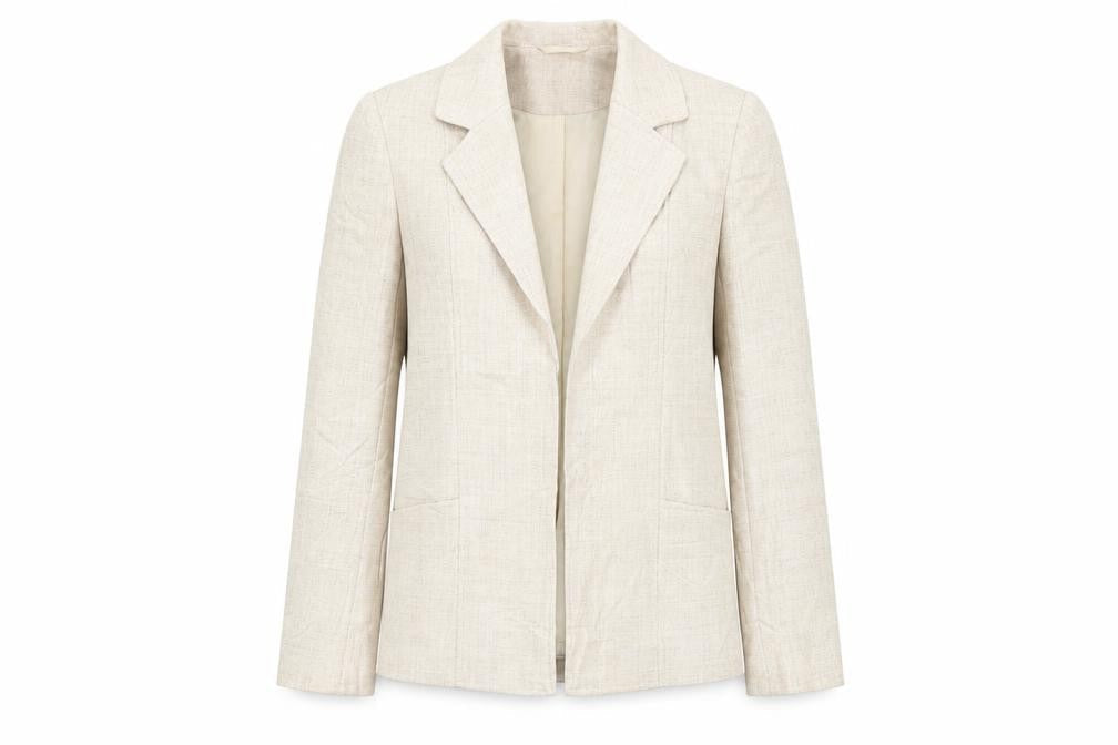EWM Womens Beige   Jacket Blazer Size 12