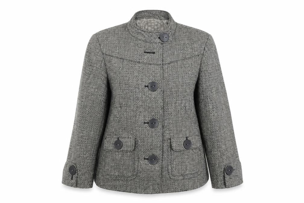 Next Womens Grey   Jacket Blazer Size 12  Button