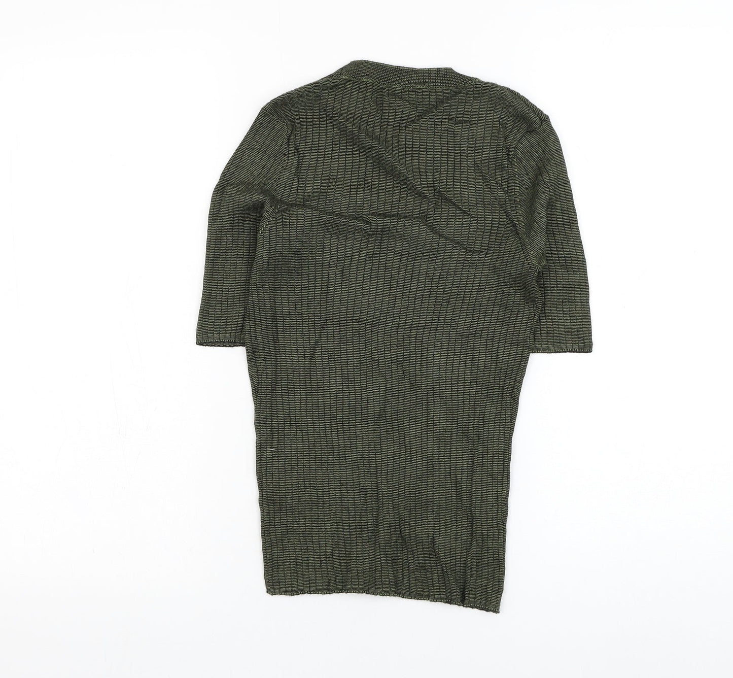 River Island Womens Green Round Neck  Viscose Pullover Jumper Size 10